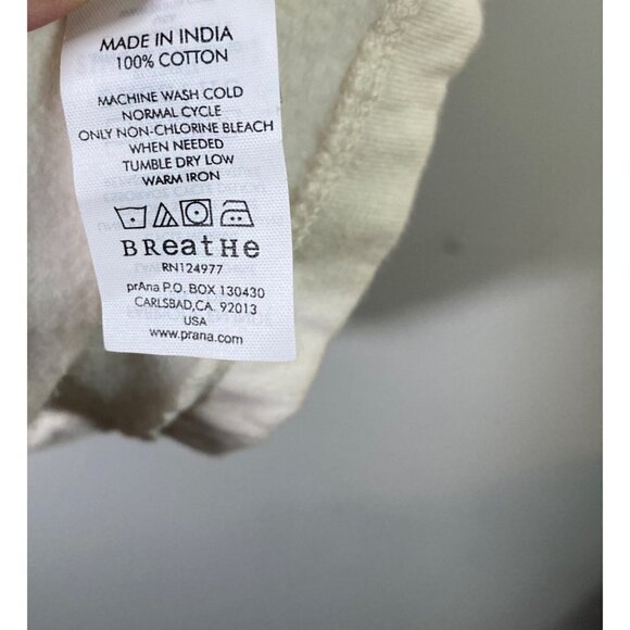 Womens Prana Living Mariska Jacket Cotton Button Cream XS‎ - Picture 8 of 9